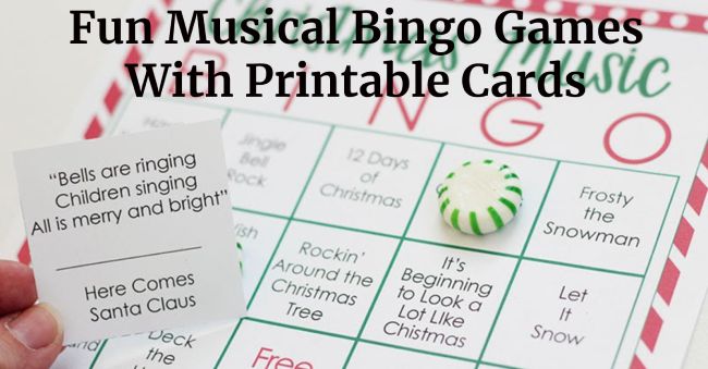 Fun Musical Bingo Games With Printable Cards